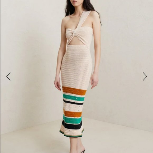 A.L.C. Amber Crochet Midi Dress